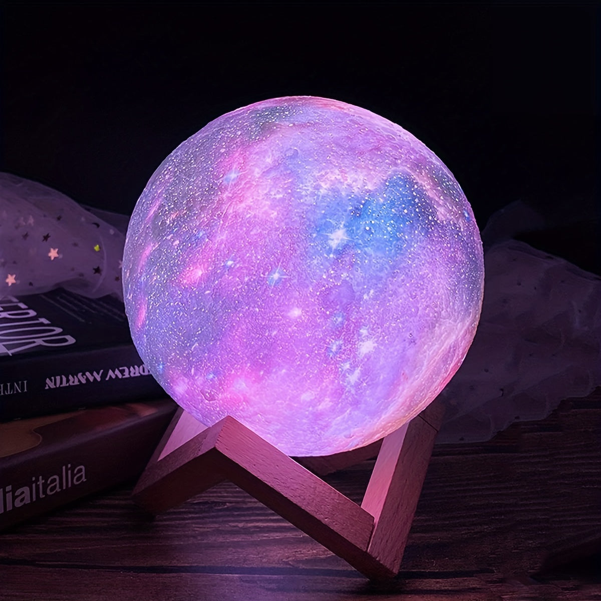 3D Printing Galaxy Lamp Moonlight USB LED Night Light