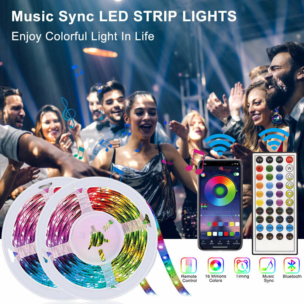 LED Strip Lights 5050 RGB Bluetooth Room Light