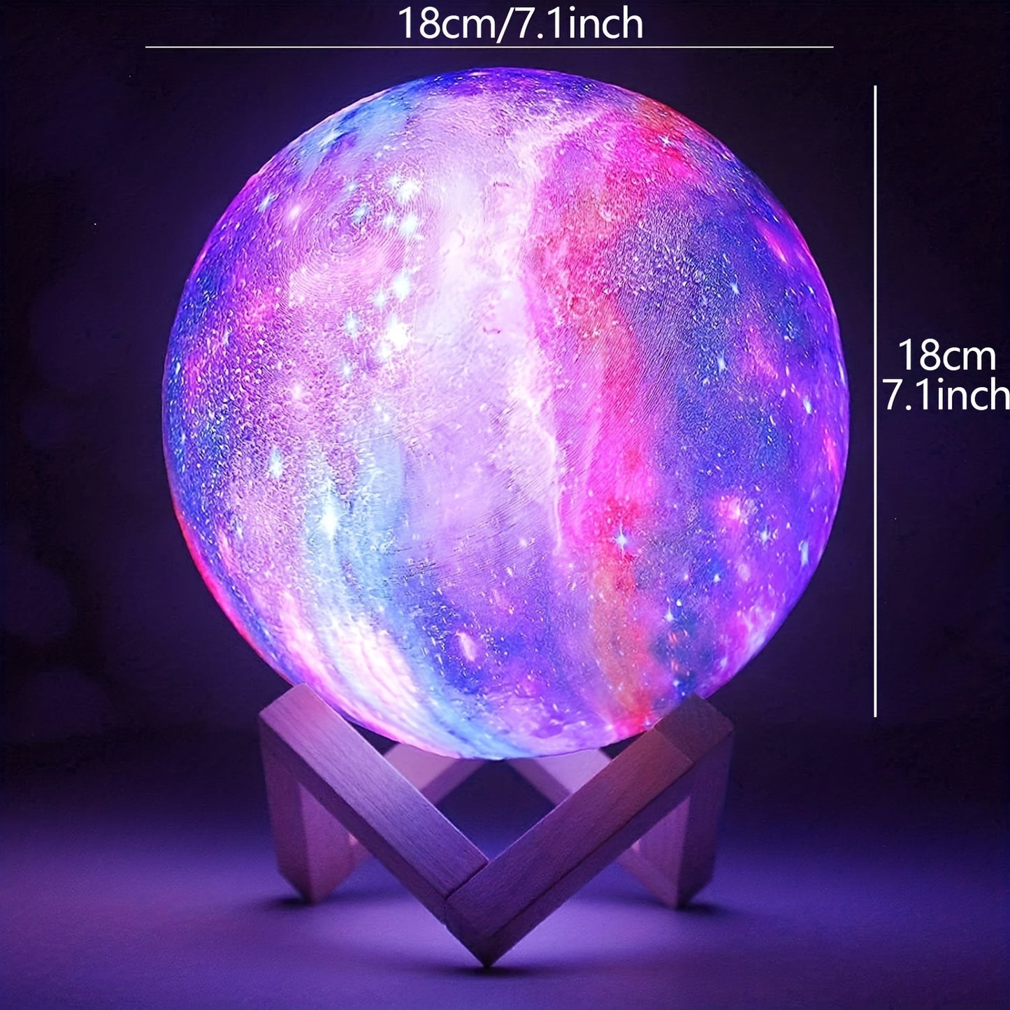 3D Printing Galaxy Lamp Moonlight USB LED Night Light