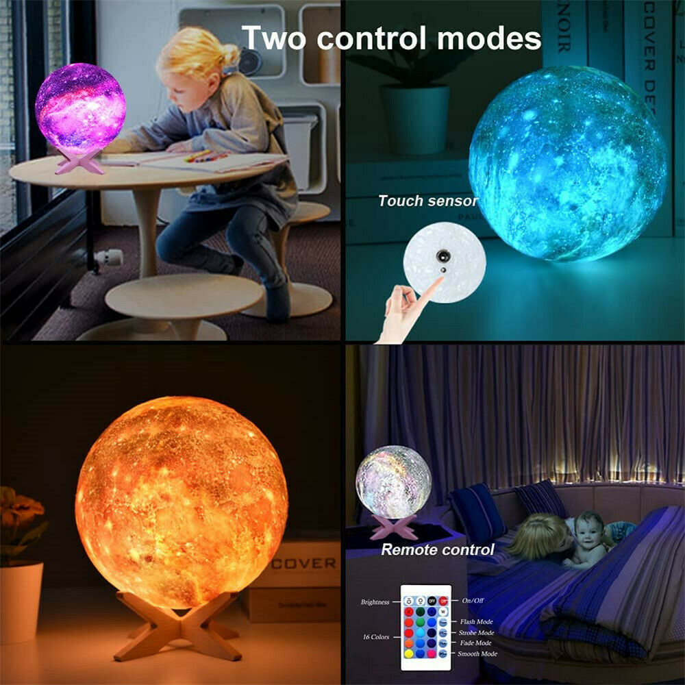 3D Printing Galaxy Lamp Moonlight USB LED Night Light